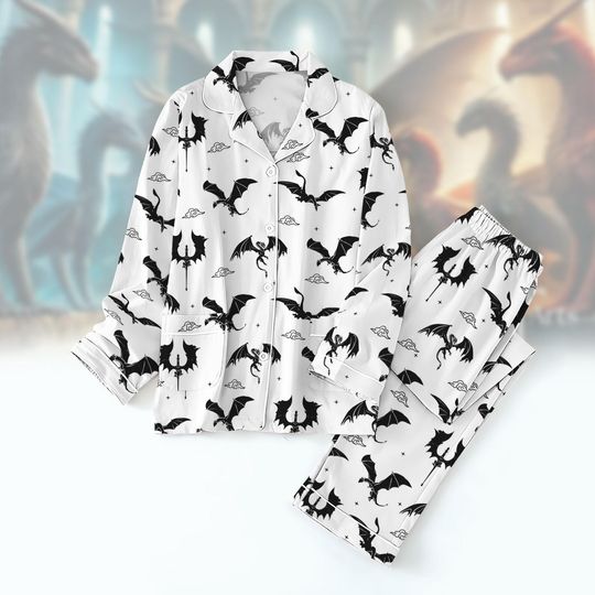 Basgiath War College Pajamas Set, Violet Sorren Pajama, Fourth Wing Women's Pajama Set