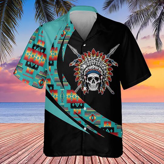 Native American Hawaiian Shirt, Wolf Pack Power Hawaiian Shirt