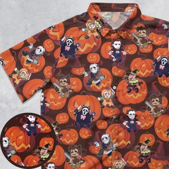 Halloween Slasher Hawaiian Shirt