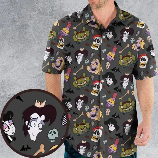 Beetlejuice Horror Halloween Hawaiian Shirt