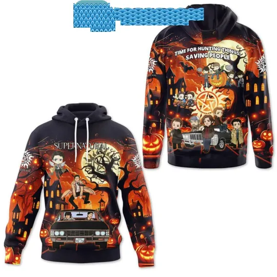 Supernatural Happy Halloween Time For Saving People Hoodie