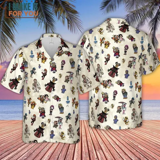 The Venture Bros Villains Hawaiian Shirt Casual Button Down Shirt Unisex Adults