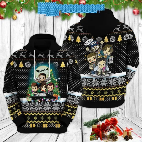 Supernatural Snow Christmas Holiday Hoodie