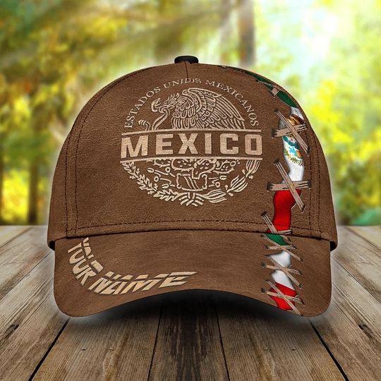Customized 3D Printed Unisex Mexico Baseball Cap for Summer Gift