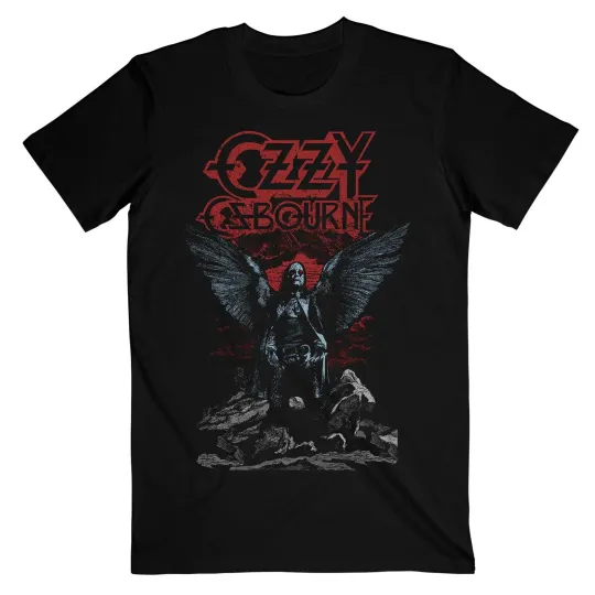 Ozzy Osbourne T-Shirt: Angel Wings OFFICIAL NEW