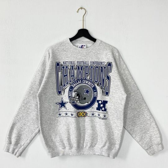 Vintage 90s Dallas Cowboys Sweatshirt Dallas Crewneck Sweater Pullover Sportswear football