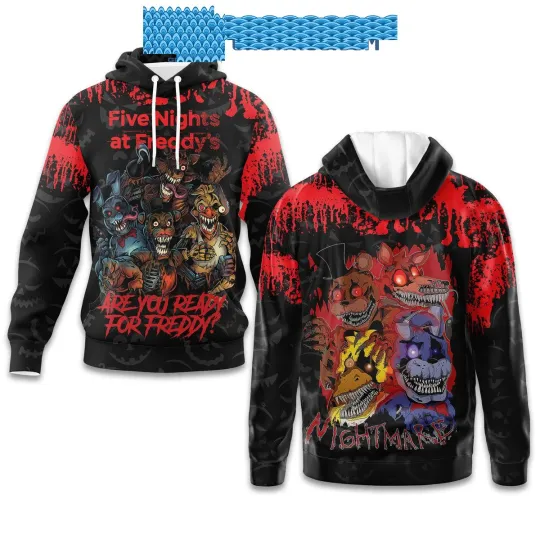 Five Nights At Freddys Are You Ready For Freddy Nightmare Hoodie