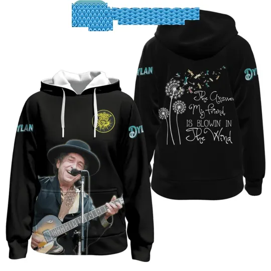 Bob Dylan The Answer My Friend Is BlowinIn The Wind Hoodie