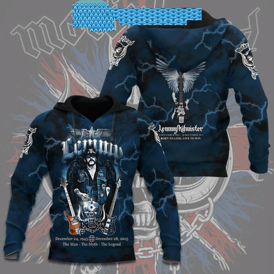 Motorhead Lemmy The Man The Myth The Legend 1945-2015 Hoodie