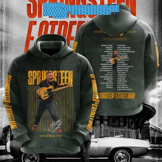 Bruce Springsteen & Estreet Band World Tour 2023 Hoodie