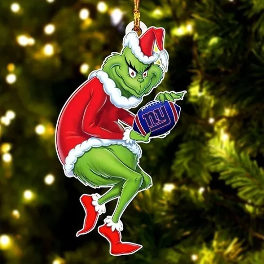 New York Football Team NY Giantss Christmas Ornament Gift Decor