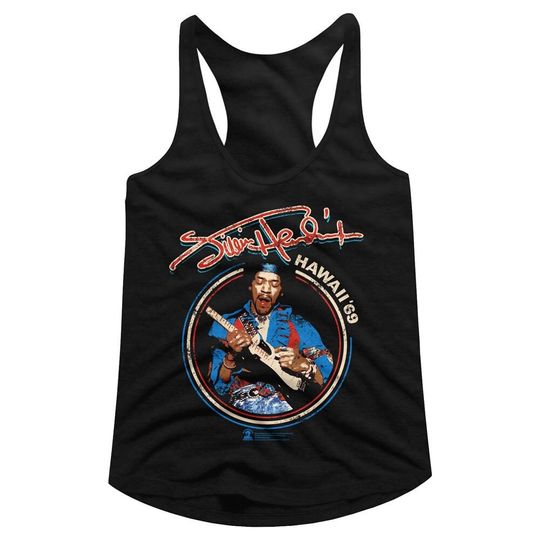 Jimi Hendrix UK Tour 1969 Women's Racerback Tank Top