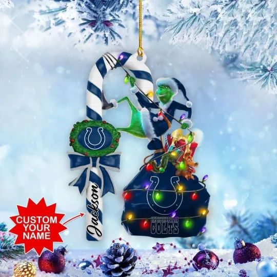 Personalized Indianapolis Football Team Coltss Christmas Ornament Gift Decor