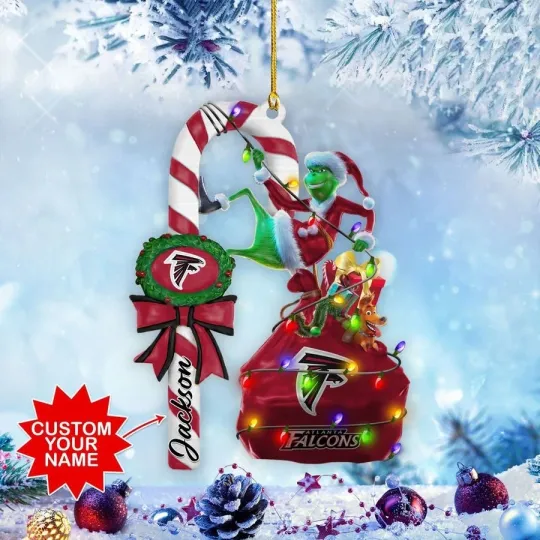 Personalized Atlanta Football Team Falconss Christmas Ornament Gift Decor