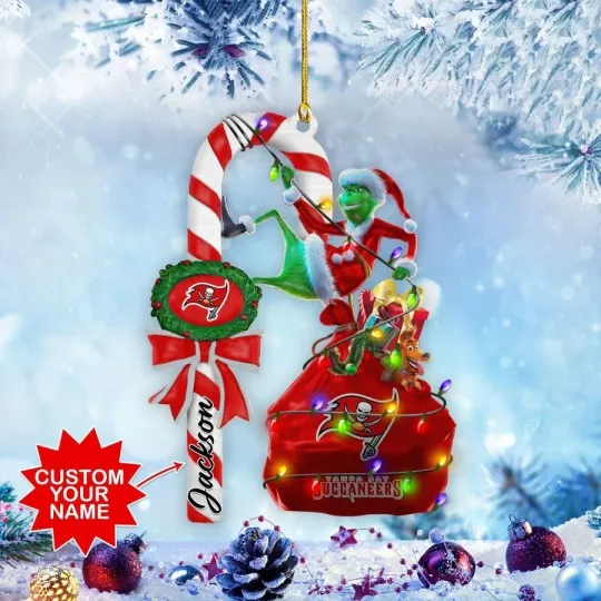 Personalized Tampa Bay Football Team Buccaneerss Christmas Ornament Gift Decor