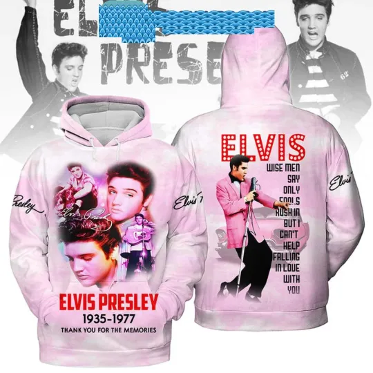 Elvis Presley Wise Men Say Only Fools Rush In 1935-1977 Hoodie