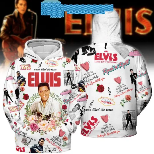 Elvis Presley Long Live The King In Love With You 1935-1977 Hoodie