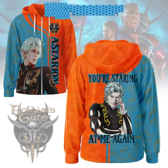 Baldurs Gate Astarion Youre Staring At Me Again Hoodie