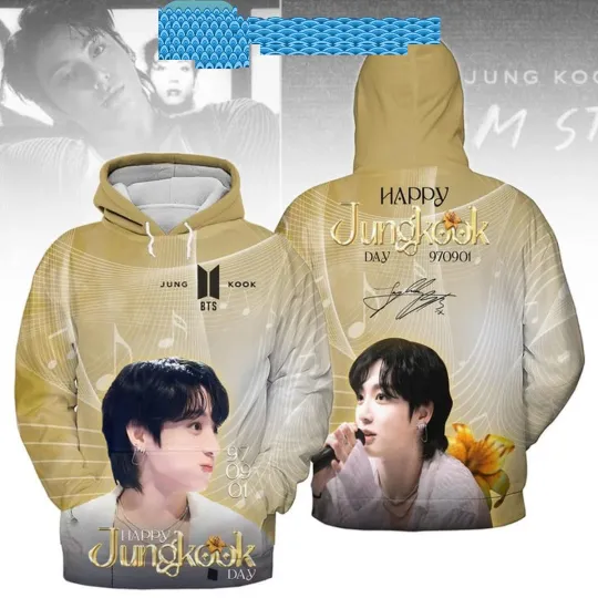 BTS Jungkook Happy Jungkook Days 1997-2024 Hoodie