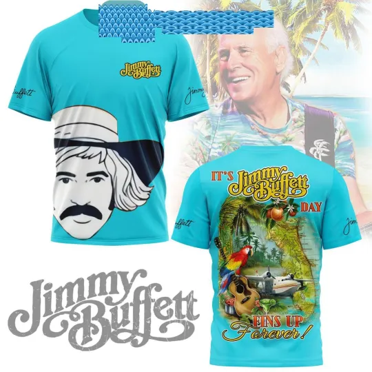Jimmy Buffett Its Jimmy Day Fins Up Forever Hoodie