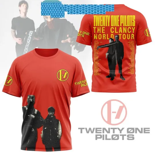 Pilotss band The Schedule Of The Clancy World Tour 2024 Hoodie