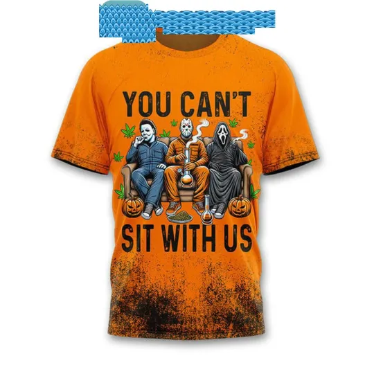 Halloween Michael Myers Ghostface You Cant Sit With Us 2024 T-Shirt