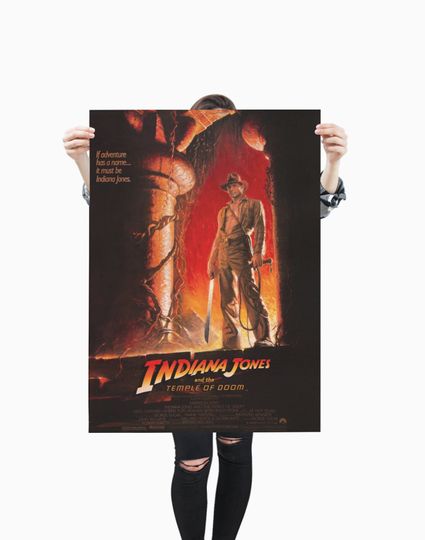 Indiana Jones And The Temple Of Dooom / Premium Matte vertical poster