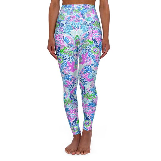Manatee Paradise Leggings, Legging For Mom, Women, Girlfriends