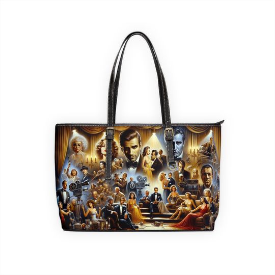 Silver Screen Legends-PU Leather Shoulder Bag