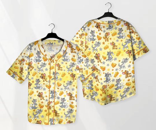 Tom And Jerry Jersey Tom And Jerry Shirt Cute Baseball Jersey Shirt