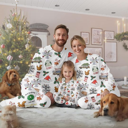 Griswold Family Pajamas Set, Christmas Pyjamas for Kid, Christmas Parent-Child Reunion Family Pajama Set, National Lampoon's Christmas Shirt