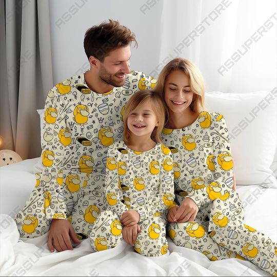 Duck Pajamas Couple Pajamas Cute Family Pajamas Set Gift