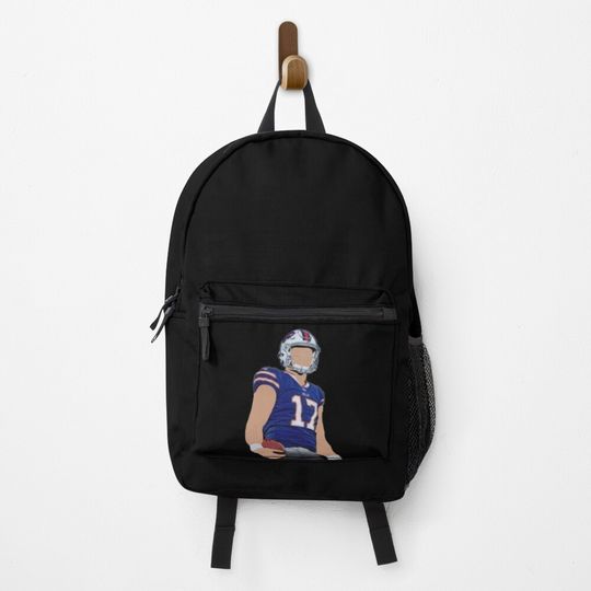 Josh allen Buffalo bills, cartoon faceless Backpack