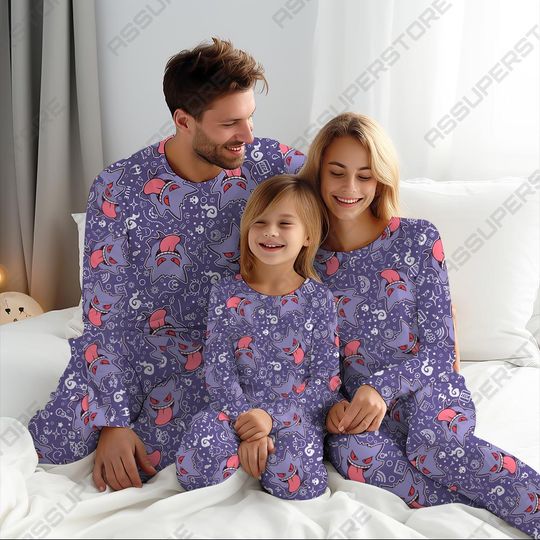 Shadow King Pajamas Cute Ghost Family Pajamas Set Couple Pajamas Gift