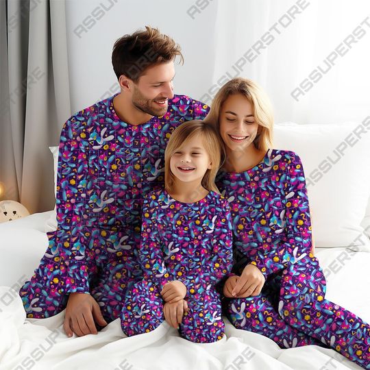 Cyber-Z Pajamas Family Pajamas Set Matching Couples Pajamas Gift