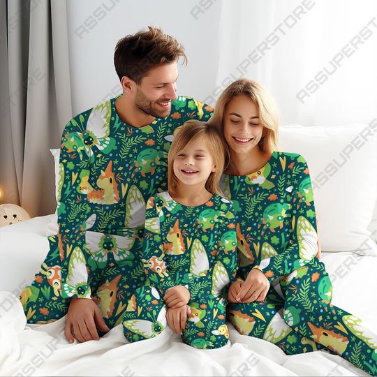 Flitter Turtle Matching Pajamas Set Cute Christmas Family Holiday Gift
