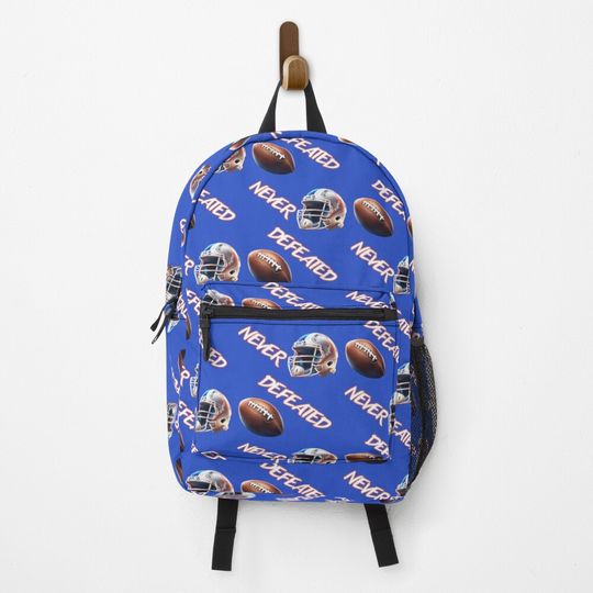 Never defeated. Backpack