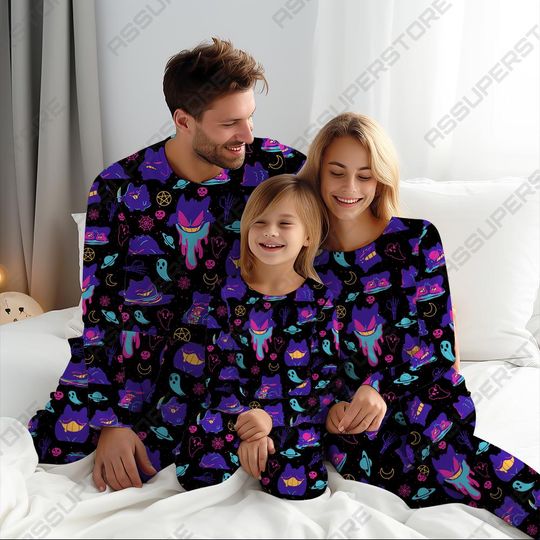 Shadow King Pajamas Set Family Matching Couple Pajamas Christmas Holiday Gift