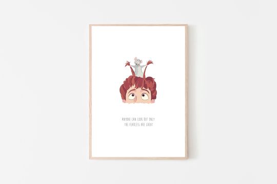 Anyone Can Cook Ratatouille Wall Art Poster