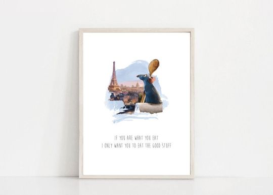 If You Are What You Eat Ratatouille Wall Art Poster