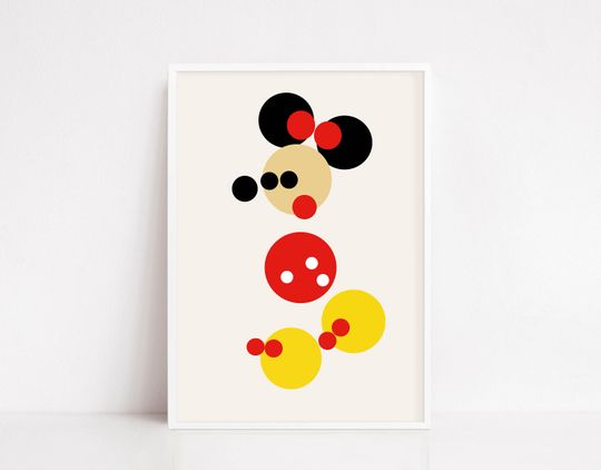 Minnie Mouse Cartoon Poster - Disney Wall Decor for Home & Living