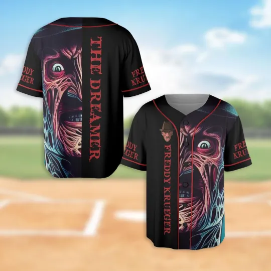 Horror Freddy Krueger The Dreamer Happy Halloween Baseball Jersey Shirt