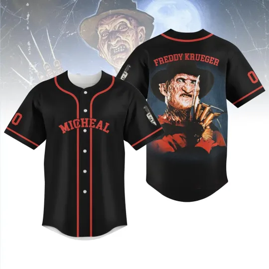 Personalized Freddy Krueger The Dreamer Horror Halloween Baseball Jersey Shirt