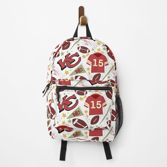 Patrick Mahomes chiefs pattern (white)  Backpack
