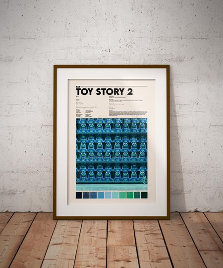 Toy Story 2 Poster | Disney Pixar | Vintage Wall Art | Premium Matte Vertical Print | Digital Home Decor