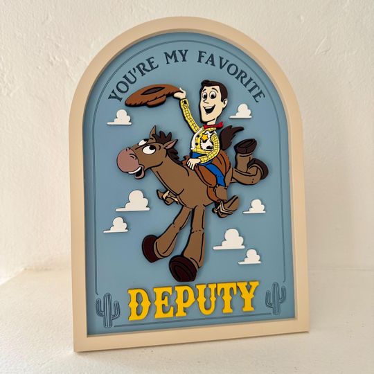 You're My Favorite Deputy Sign | Toy Story Woody Poster | Disney Decor | Home & Living