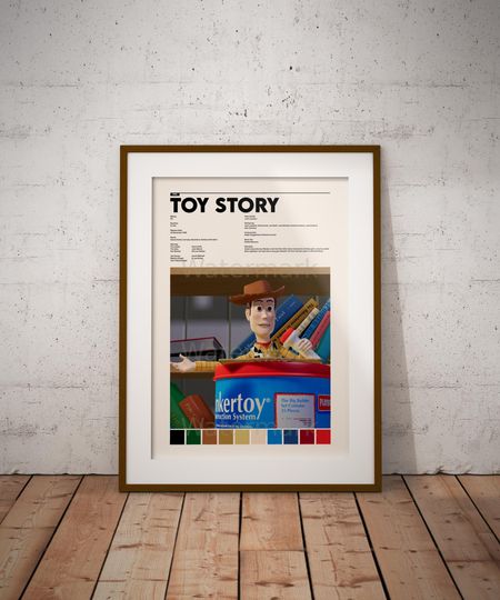 Toy Story Poster | Wall Art Print | Vintage Movie Art | Digital Wall Decor