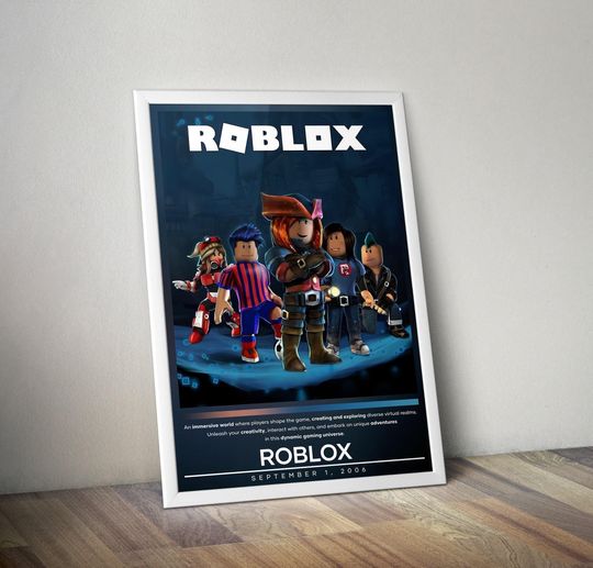 Roblox Poster | Gaming Wall Decor | Vertical Matte Print | Video Game Wall Art | Large Poster for Gaming Fans