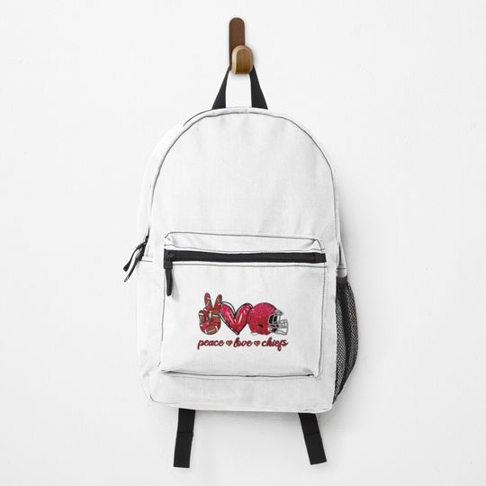 Peace Love Chiefs - Football Team Active Backpack