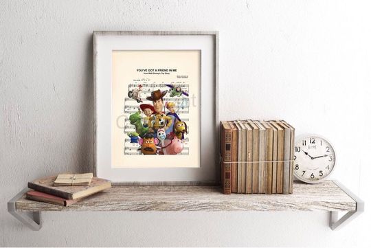 Toy Story 4 You've Got a Friend in Me Sheet Music Art Print